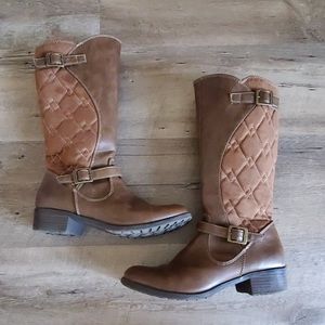 Girls (big) Size 5 knee high brown boots